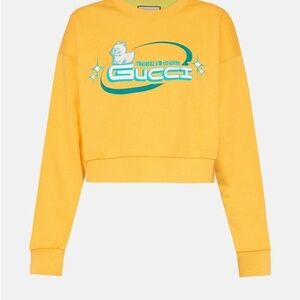 Gucci Yellow Logo Sweatshirt